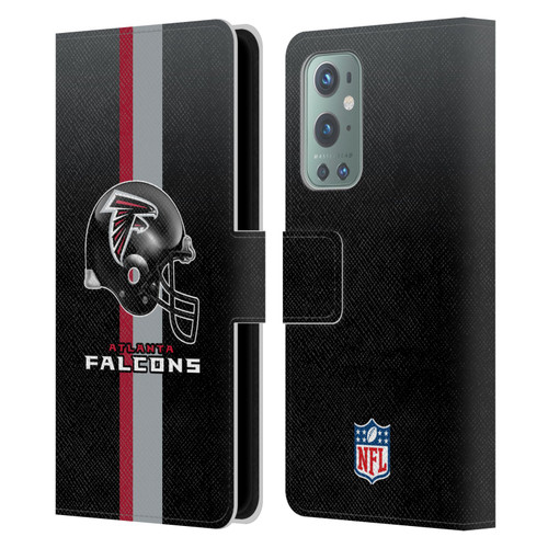 NFL Atlanta Falcons Logo Helmet Leather Book Wallet Case Cover For OnePlus 9