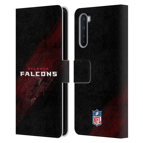 NFL Atlanta Falcons Logo Blur Leather Book Wallet Case Cover For OnePlus Nord 5G