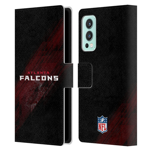 NFL Atlanta Falcons Logo Blur Leather Book Wallet Case Cover For OnePlus Nord 2 5G