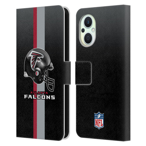 NFL Atlanta Falcons Logo Helmet Leather Book Wallet Case Cover For OPPO Reno8 Lite