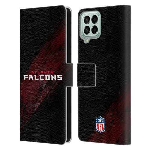 NFL Atlanta Falcons Logo Blur Leather Book Wallet Case Cover For Samsung Galaxy M53 (2022)