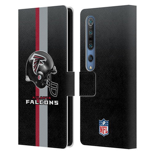 NFL Atlanta Falcons Logo Helmet Leather Book Wallet Case Cover For Xiaomi Mi 10 5G / Mi 10 Pro 5G