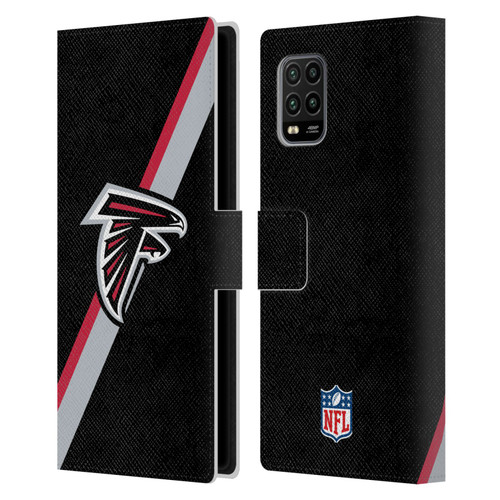NFL Atlanta Falcons Logo Stripes Leather Book Wallet Case Cover For Xiaomi Mi 10 Lite 5G