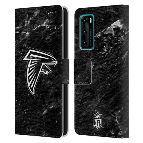 NFL Atlanta Falcons Artwork Marble Leather Book Wallet Case Cover For Huawei P40 5G