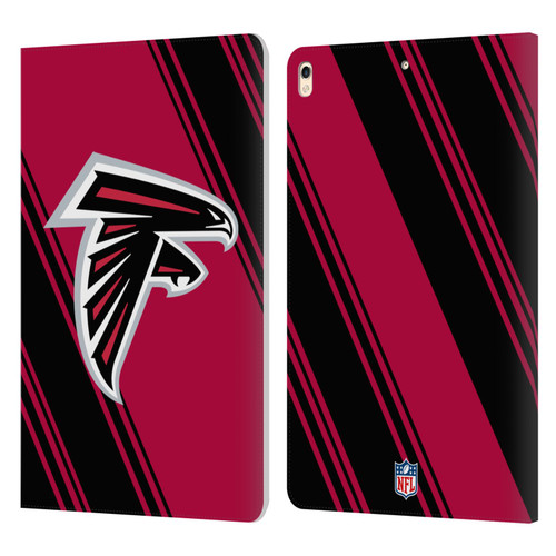 NFL Atlanta Falcons Artwork Stripes Leather Book Wallet Case Cover For Apple iPad Pro 10.5 (2017)