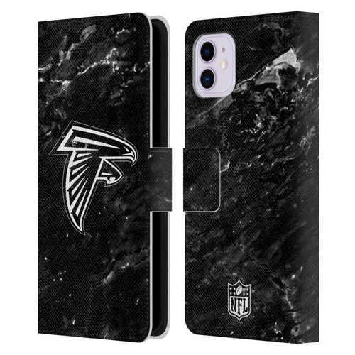 NFL Atlanta Falcons Artwork Marble Leather Book Wallet Case Cover For Apple iPhone 11