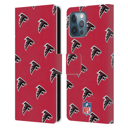NFL Atlanta Falcons Artwork Patterns Leather Book Wallet Case Cover For Apple iPhone 12 Pro Max
