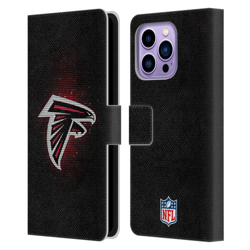 NFL Atlanta Falcons Artwork LED Leather Book Wallet Case Cover For Apple iPhone 14 Pro Max