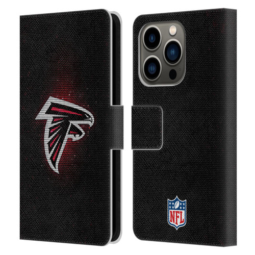 NFL Atlanta Falcons Artwork LED Leather Book Wallet Case Cover For Apple iPhone 14 Pro