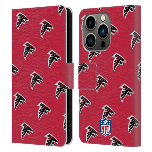 NFL Atlanta Falcons Artwork Patterns Leather Book Wallet Case Cover For Apple iPhone 14 Pro