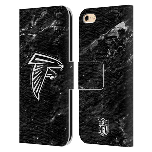 NFL Atlanta Falcons Artwork Marble Leather Book Wallet Case Cover For Apple iPhone 6 / iPhone 6s