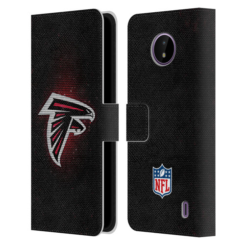 NFL Atlanta Falcons Artwork LED Leather Book Wallet Case Cover For Nokia C10 / C20