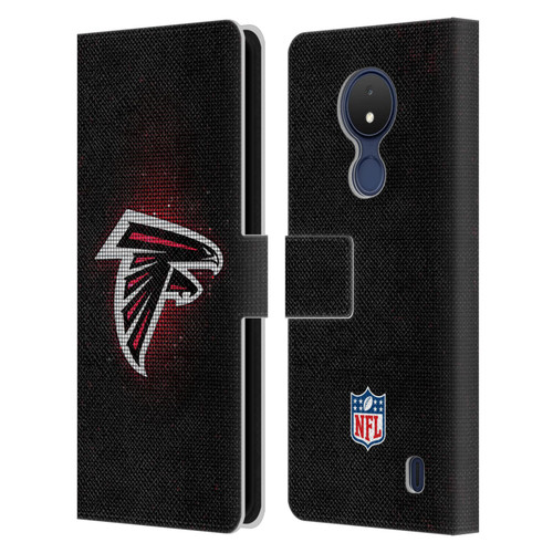 NFL Atlanta Falcons Artwork LED Leather Book Wallet Case Cover For Nokia C21