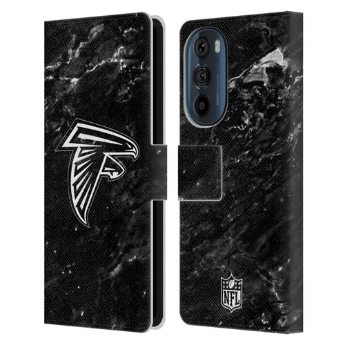 NFL Atlanta Falcons Artwork Marble Leather Book Wallet Case Cover For Motorola Edge 30