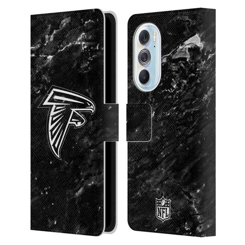 NFL Atlanta Falcons Artwork Marble Leather Book Wallet Case Cover For Motorola Edge X30