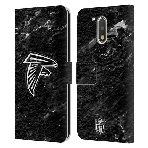 NFL Atlanta Falcons Artwork Marble Leather Book Wallet Case Cover For Motorola Moto G41