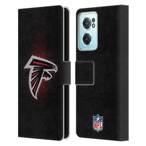 NFL Atlanta Falcons Artwork LED Leather Book Wallet Case Cover For OnePlus Nord CE 2 5G
