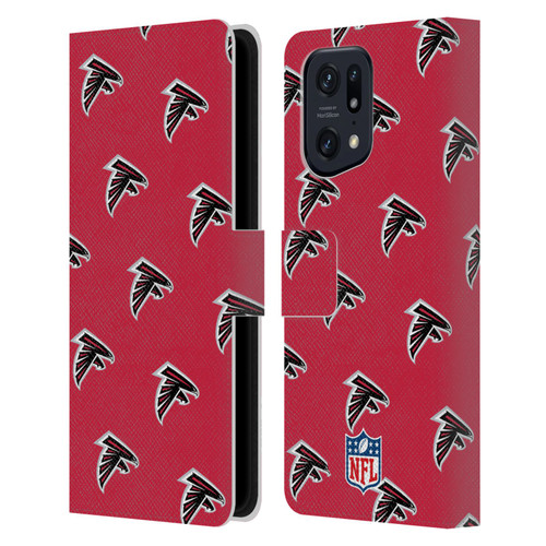 NFL Atlanta Falcons Artwork Patterns Leather Book Wallet Case Cover For OPPO Find X5 Pro