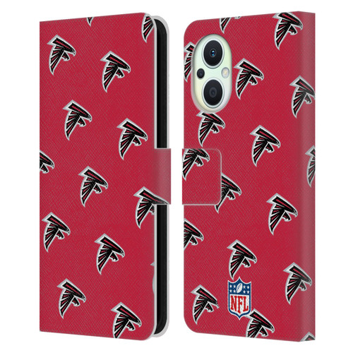 NFL Atlanta Falcons Artwork Patterns Leather Book Wallet Case Cover For OPPO Reno8 Lite