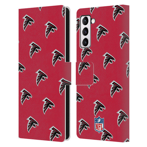 NFL Atlanta Falcons Artwork Patterns Leather Book Wallet Case Cover For Samsung Galaxy S21+ 5G