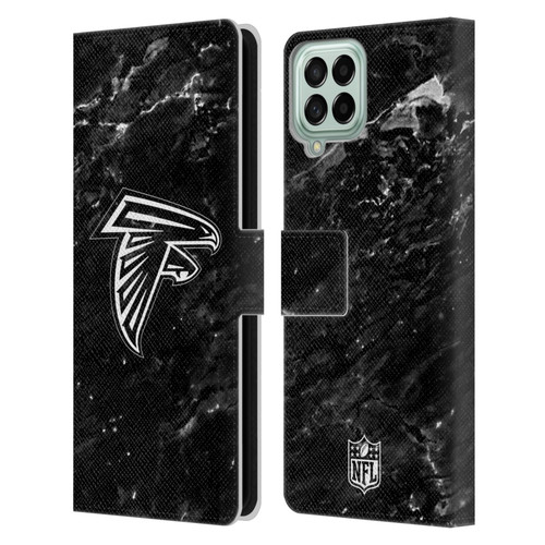 NFL Atlanta Falcons Artwork Marble Leather Book Wallet Case Cover For Samsung Galaxy M53 (2022)