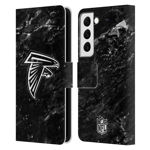 NFL Atlanta Falcons Artwork Marble Leather Book Wallet Case Cover For Samsung Galaxy S22 5G