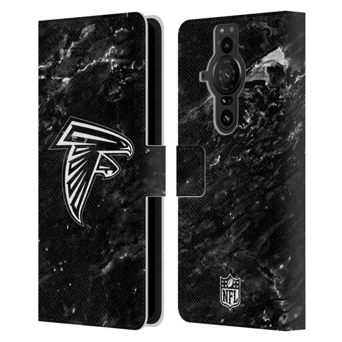 NFL Atlanta Falcons Artwork Marble Leather Book Wallet Case Cover For Sony Xperia Pro-I