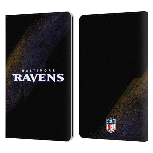 NFL Baltimore Ravens Logo Blur Leather Book Wallet Case Cover For Amazon Kindle Paperwhite 1 / 2 / 3