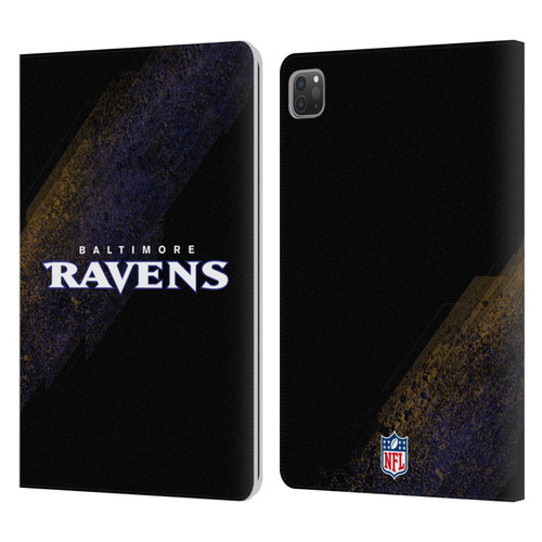 NFL Baltimore Ravens Logo Blur Leather Book Wallet Case Cover For Apple iPad Pro 11 2020 / 2021 / 2022