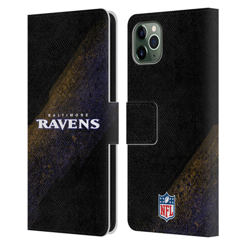 NFL Baltimore Ravens Logo Blur Leather Book Wallet Case Cover For Apple iPhone 11 Pro Max