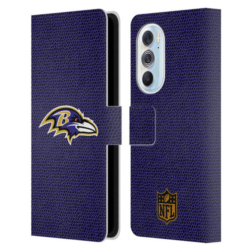 NFL Baltimore Ravens Logo Football Leather Book Wallet Case Cover For Motorola Edge X30