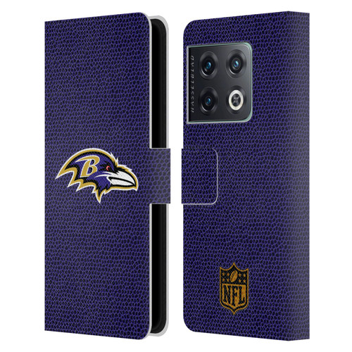 NFL Baltimore Ravens Logo Football Leather Book Wallet Case Cover For OnePlus 10 Pro