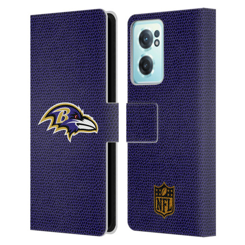 NFL Baltimore Ravens Logo Football Leather Book Wallet Case Cover For OnePlus Nord CE 2 5G