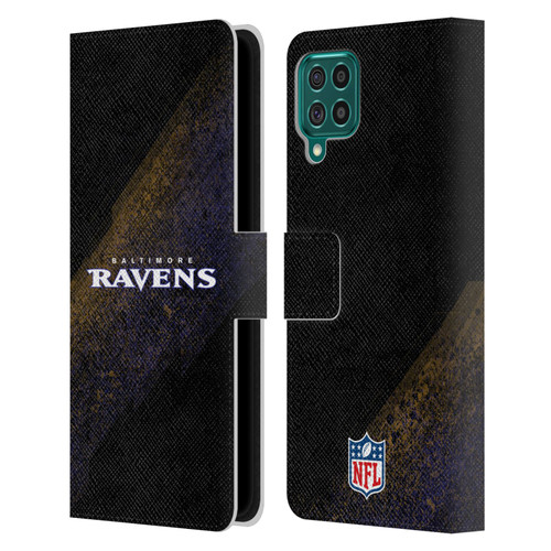 NFL Baltimore Ravens Logo Blur Leather Book Wallet Case Cover For Samsung Galaxy F62 (2021)
