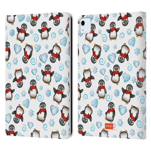 emoji® Winter Wonderland Penguins Leather Book Wallet Case Cover For Apple iPad Air 11 2020/2022/2024