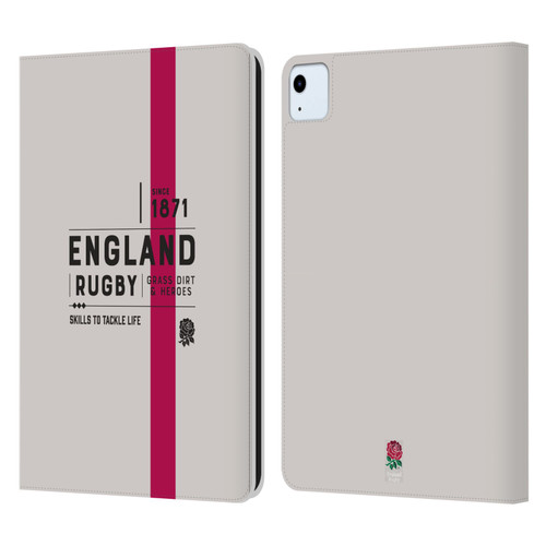 England Rugby Union History Since 1871 Leather Book Wallet Case Cover For Apple iPad Air 2020 / 2022