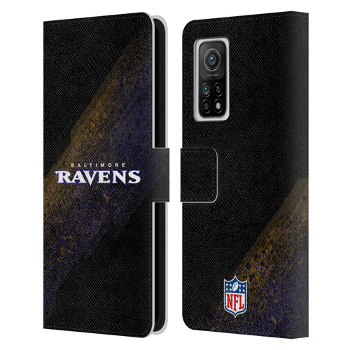 NFL Baltimore Ravens Logo Blur Leather Book Wallet Case Cover For Xiaomi Mi 10T 5G