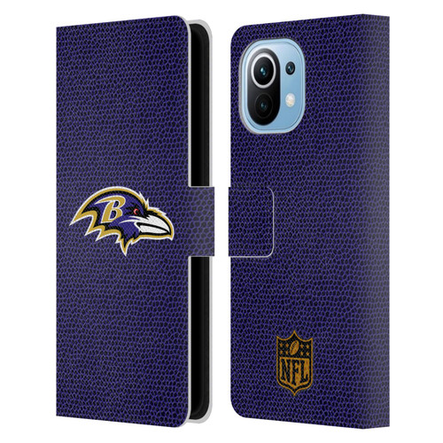 NFL Baltimore Ravens Logo Football Leather Book Wallet Case Cover For Xiaomi Mi 11