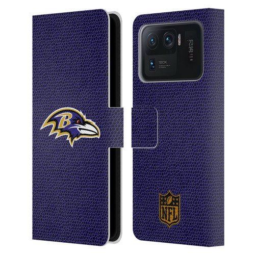 NFL Baltimore Ravens Logo Football Leather Book Wallet Case Cover For Xiaomi Mi 11 Ultra