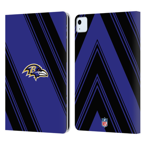 NFL Baltimore Ravens Artwork Stripes Leather Book Wallet Case Cover For Apple iPad Air 11 2020/2022/2024/2025 NFL Baltimore Ravens Artwork Stripes Leather Book Wallet Case Cover For Apple iPad Air 11 2020/2022/2024/2025