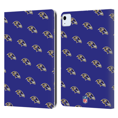 NFL Baltimore Ravens Artwork Patterns Leather Book Wallet Case Cover For Apple iPad Air 2020 / 2022