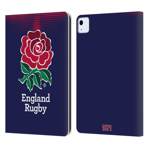England Rugby Union 2016/17 The Rose Alternate Kit Leather Book Wallet Case Cover For Apple iPad Air 2020 / 2022