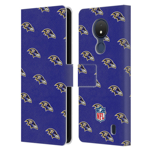 NFL Baltimore Ravens Artwork Patterns Leather Book Wallet Case Cover For Nokia C21