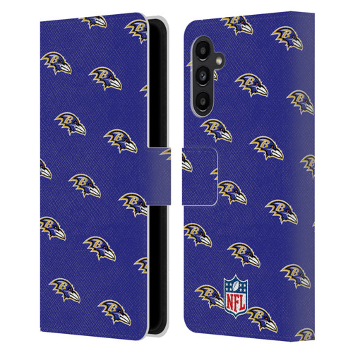 NFL Baltimore Ravens Artwork Patterns Leather Book Wallet Case Cover For Samsung Galaxy A13 5G (2021)