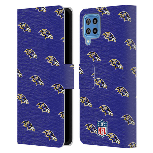 NFL Baltimore Ravens Artwork Patterns Leather Book Wallet Case Cover For Samsung Galaxy F22 (2021)