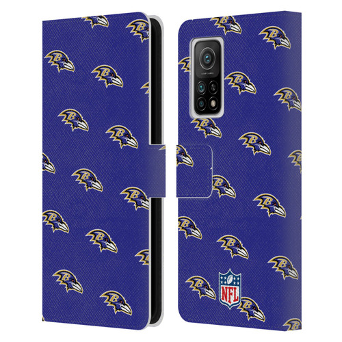 NFL Baltimore Ravens Artwork Patterns Leather Book Wallet Case Cover For Xiaomi Mi 10T 5G
