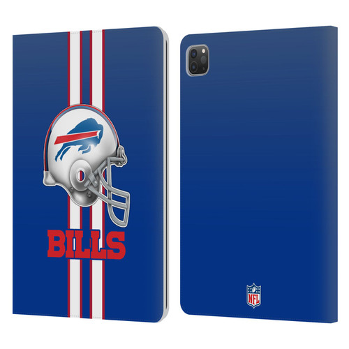 NFL Buffalo Bills Logo Helmet Leather Book Wallet Case Cover For Apple iPad Pro 11 2020 / 2021 / 2022