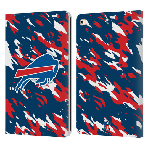 NFL Buffalo Bills Logo Camou Leather Book Wallet Case Cover For Apple iPad 9.7 2017 / iPad 9.7 2018