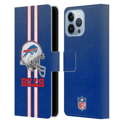 NFL Buffalo Bills Logo Helmet Leather Book Wallet Case Cover For Apple iPhone 13 Pro Max
