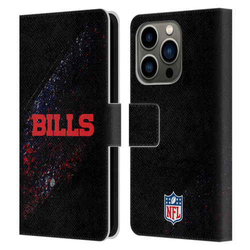 NFL Buffalo Bills Logo Blur Leather Book Wallet Case Cover For Apple iPhone 14 Pro